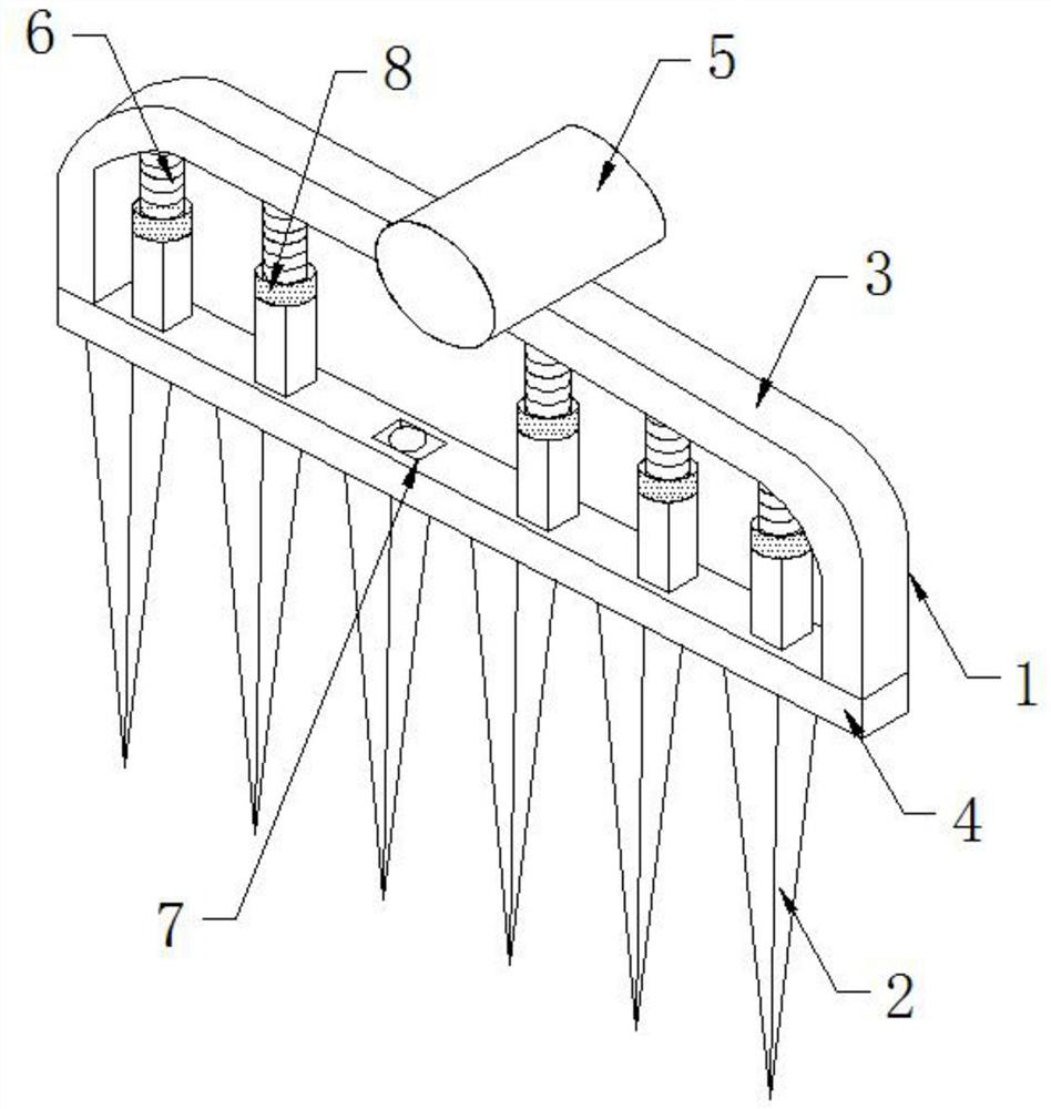 A soil loosening device for agricultural planting