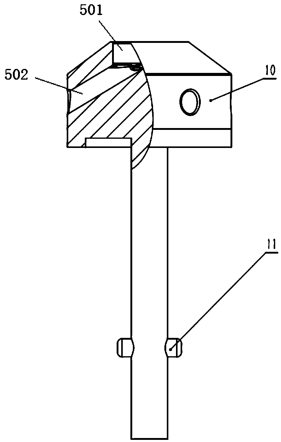 Arrow-shaped check valve