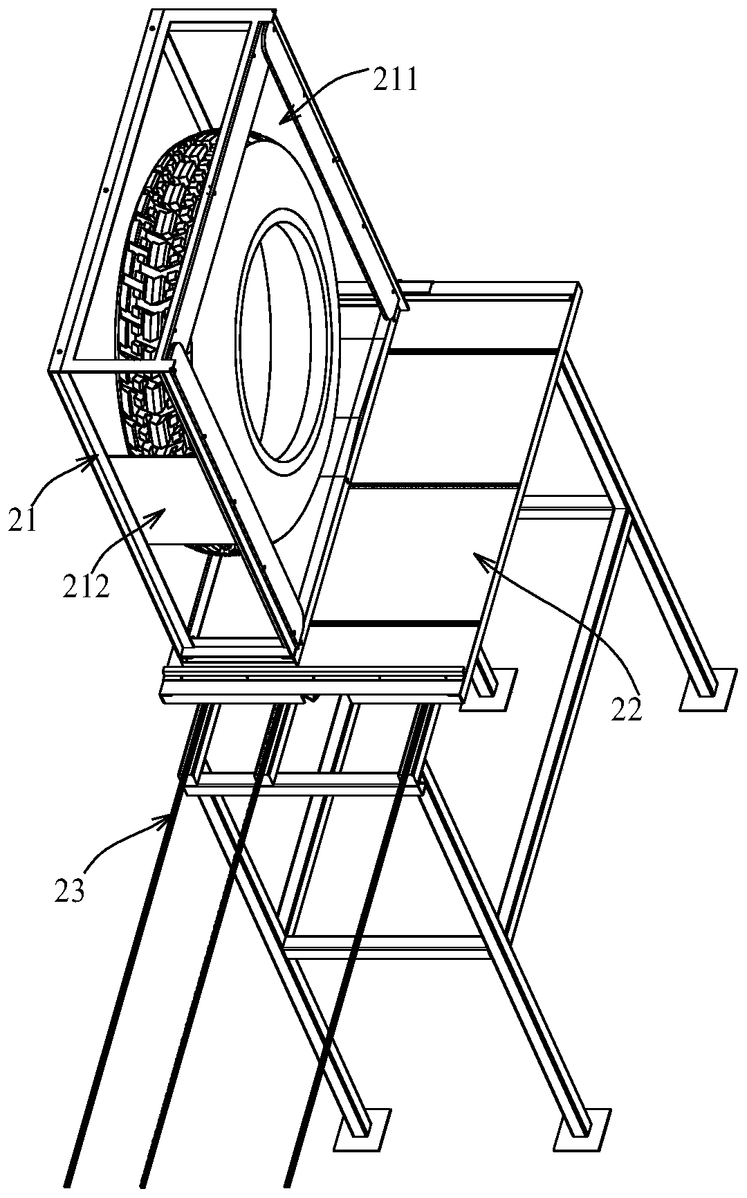 Tire ring splitting machine