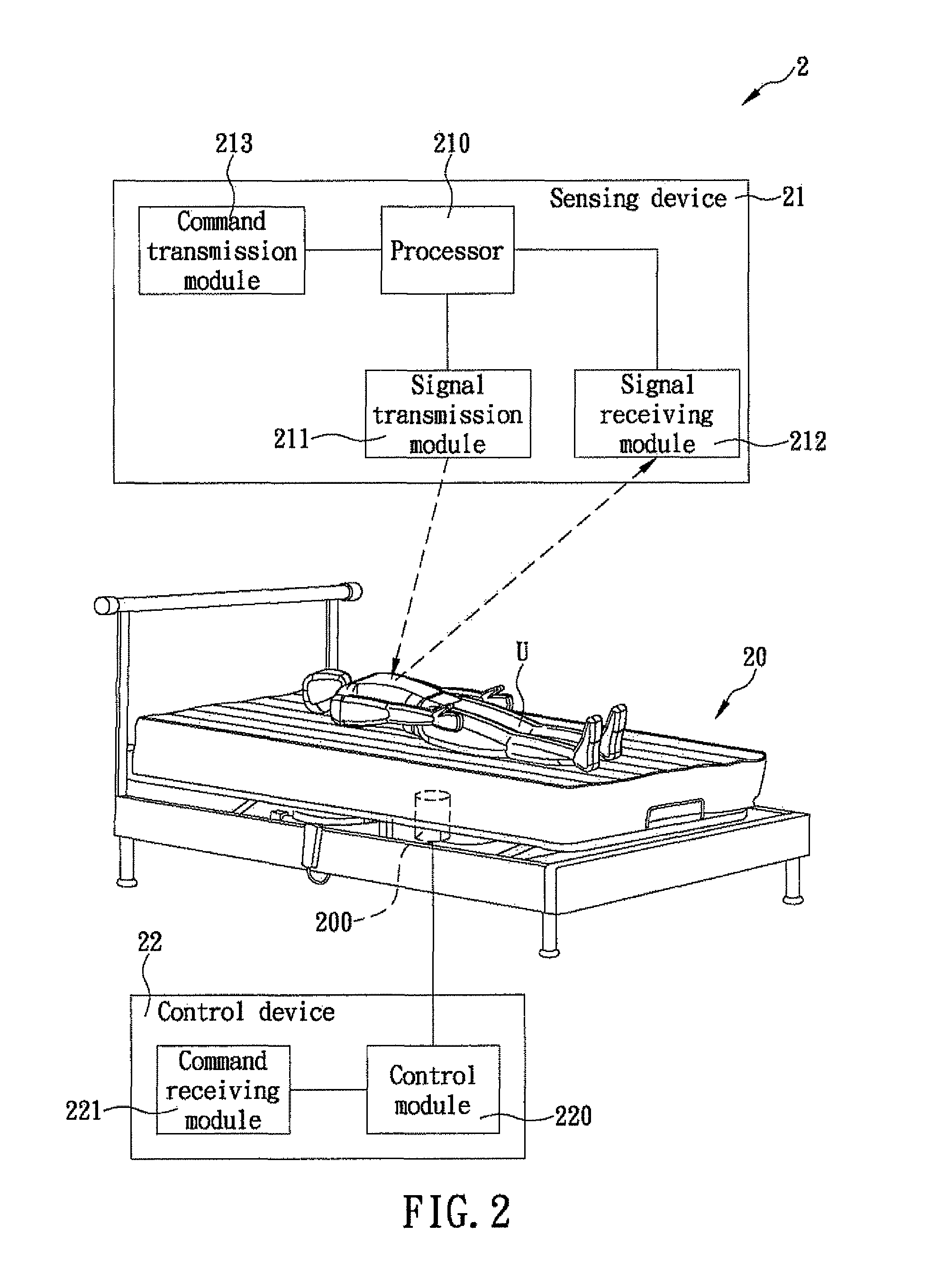 Automated anti-snoring bed system
