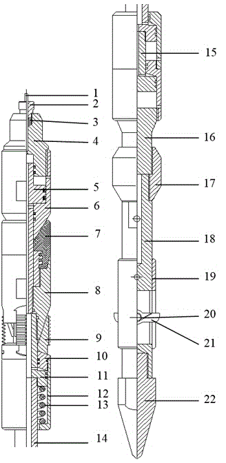 Hydraulically boosted pulling and running tool for capillary pipe of large-inclination water injection well