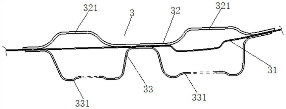 Framework structure at rear part of automobile body