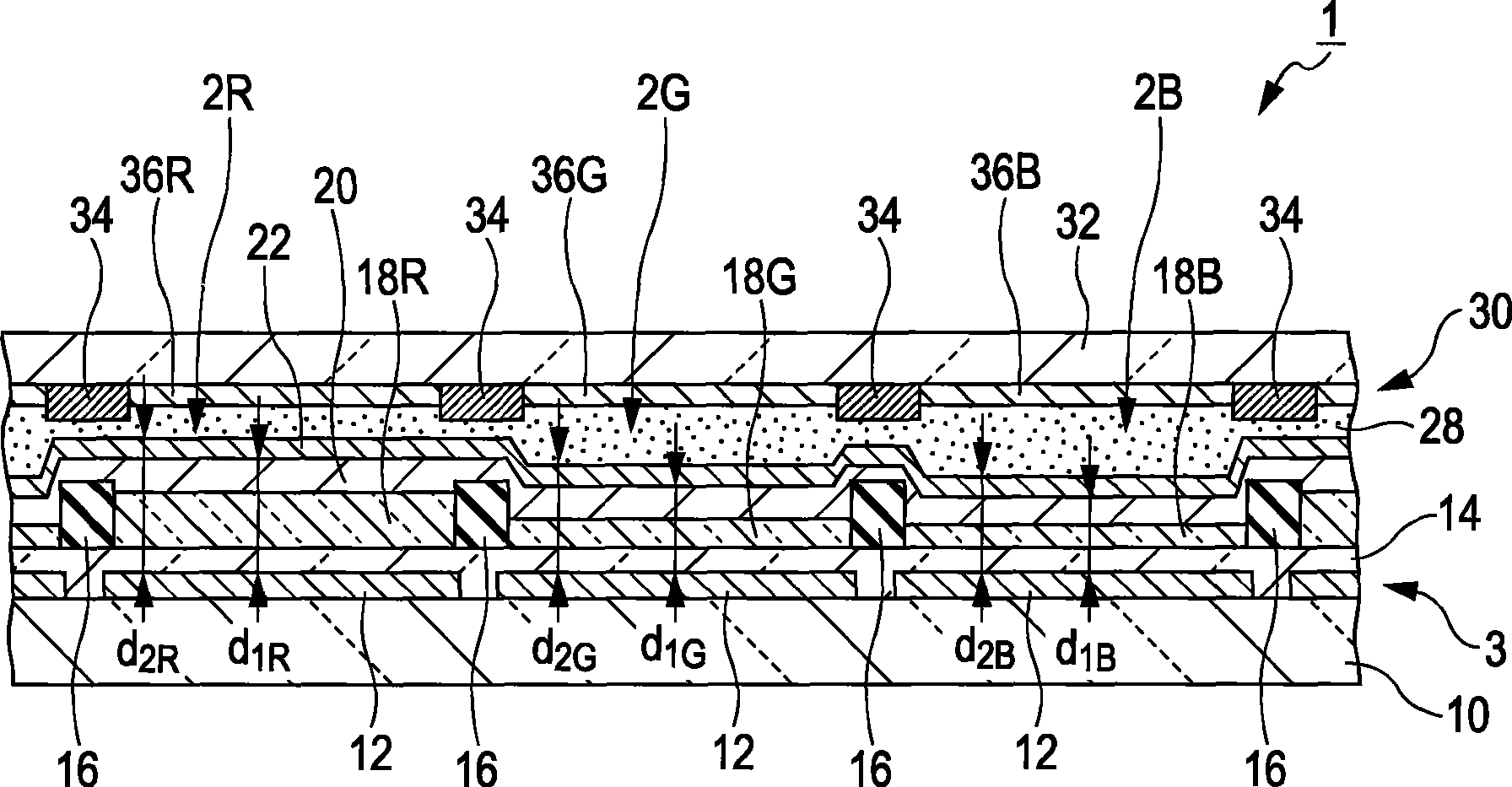 Light emitting device and electronic apparatus