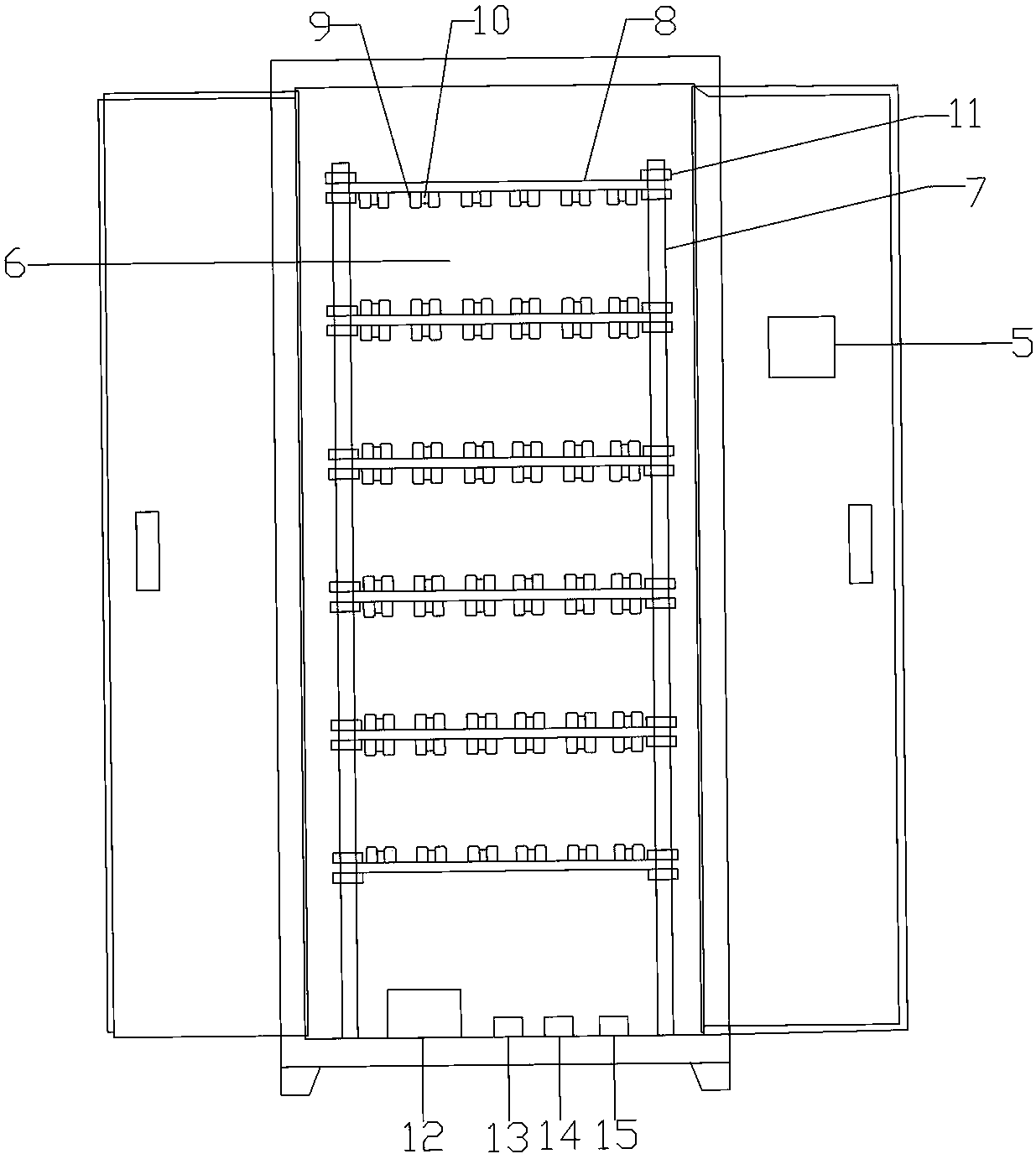 Intelligent storage cabinet for storage of electronic connectors