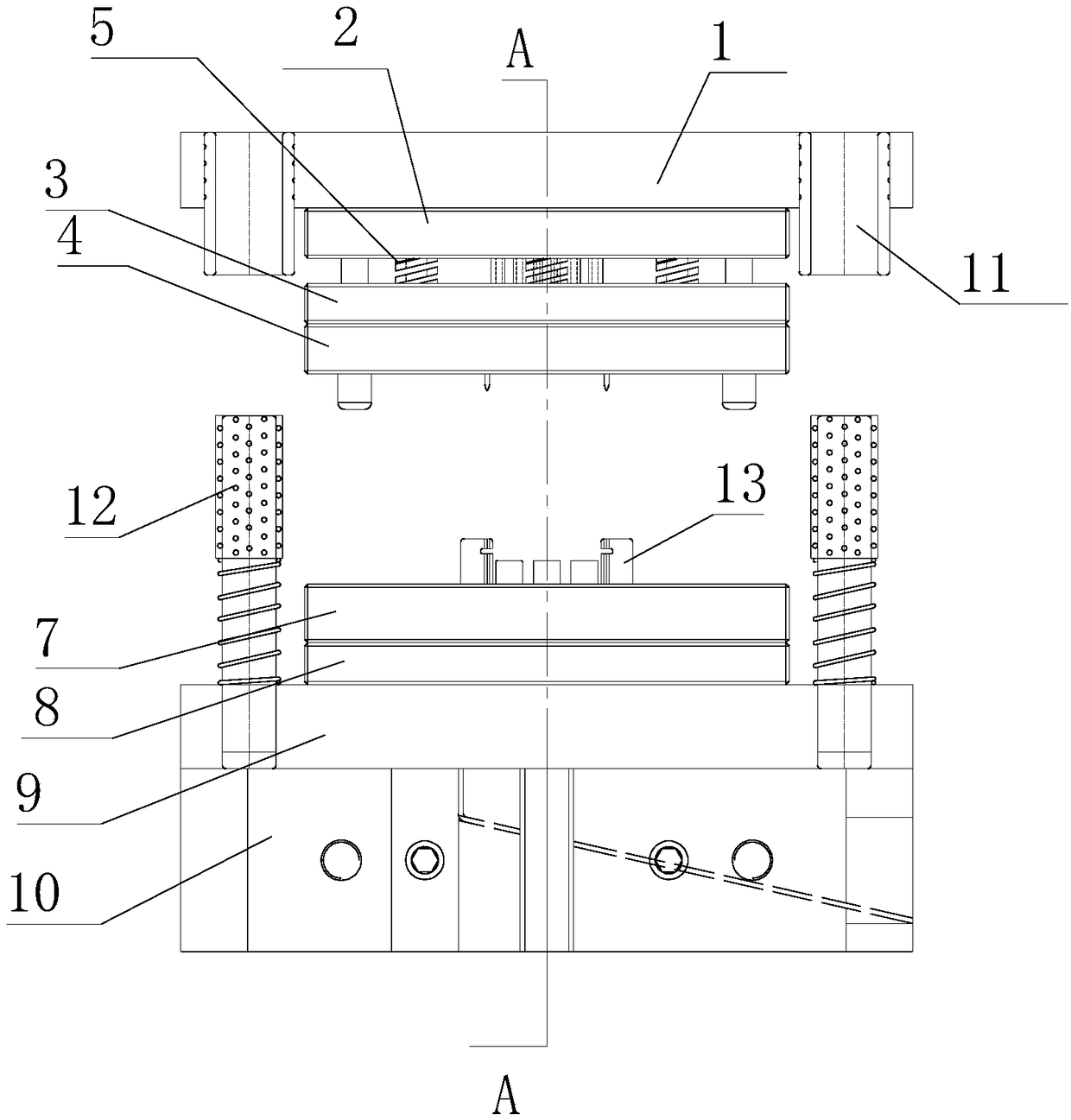 A filter bypass valve valve body processing molding mold