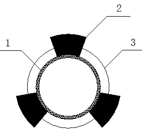 Downward gas drainage drill hole and pressure testing drill hole sealing method