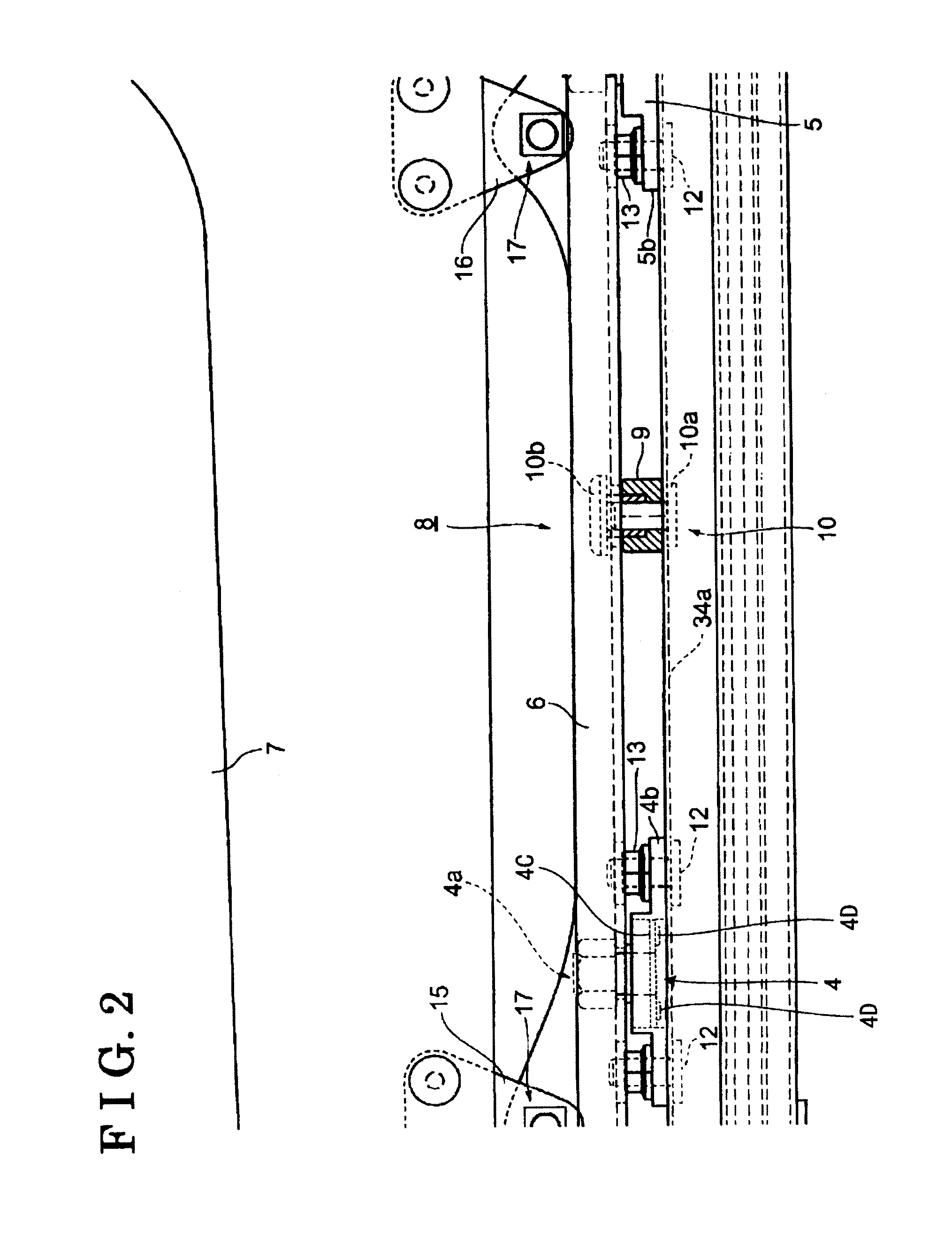 Load detecting device for vehicle seat