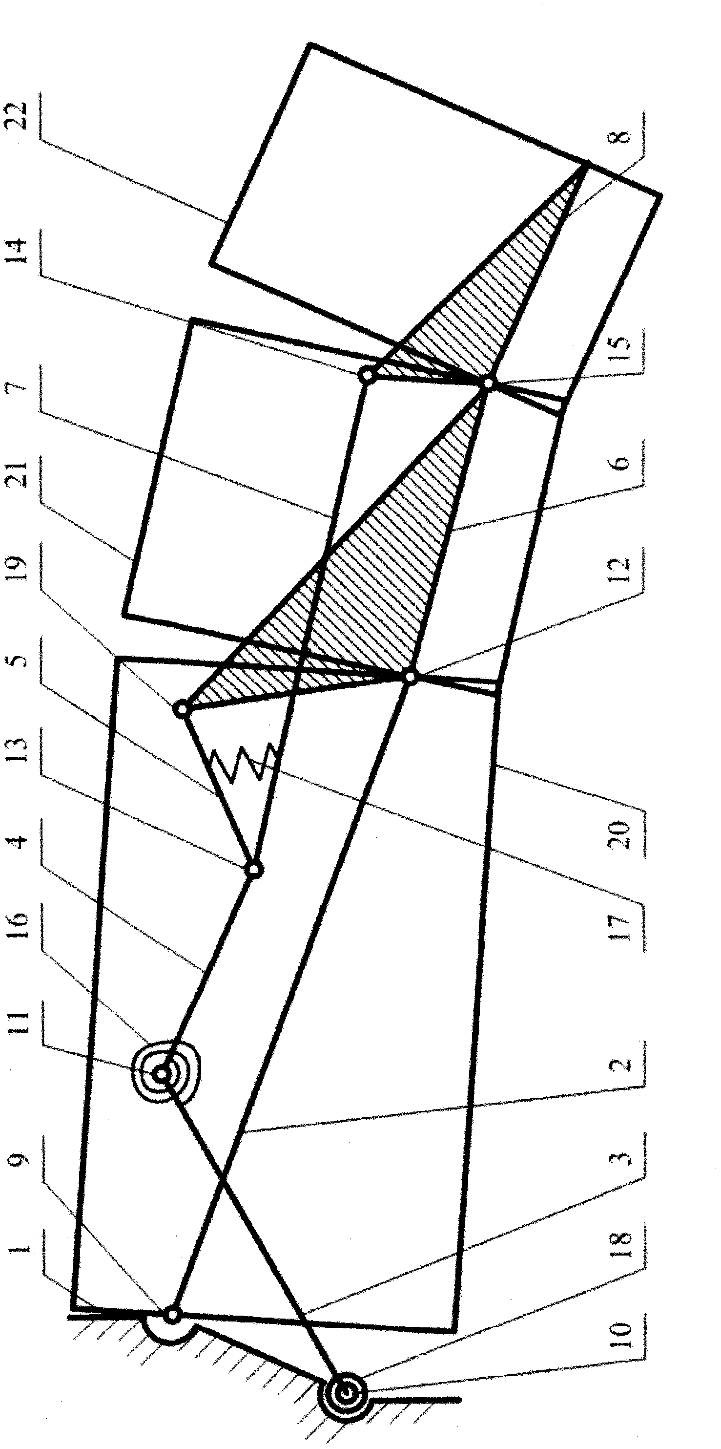 Connecting-rod-type underactuated robot finger mechanism with all-rotational joints