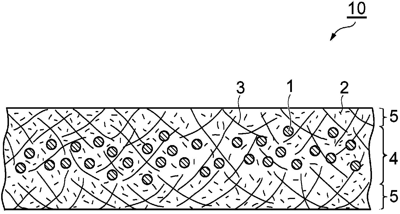 Absorbent sheet and method for producing same