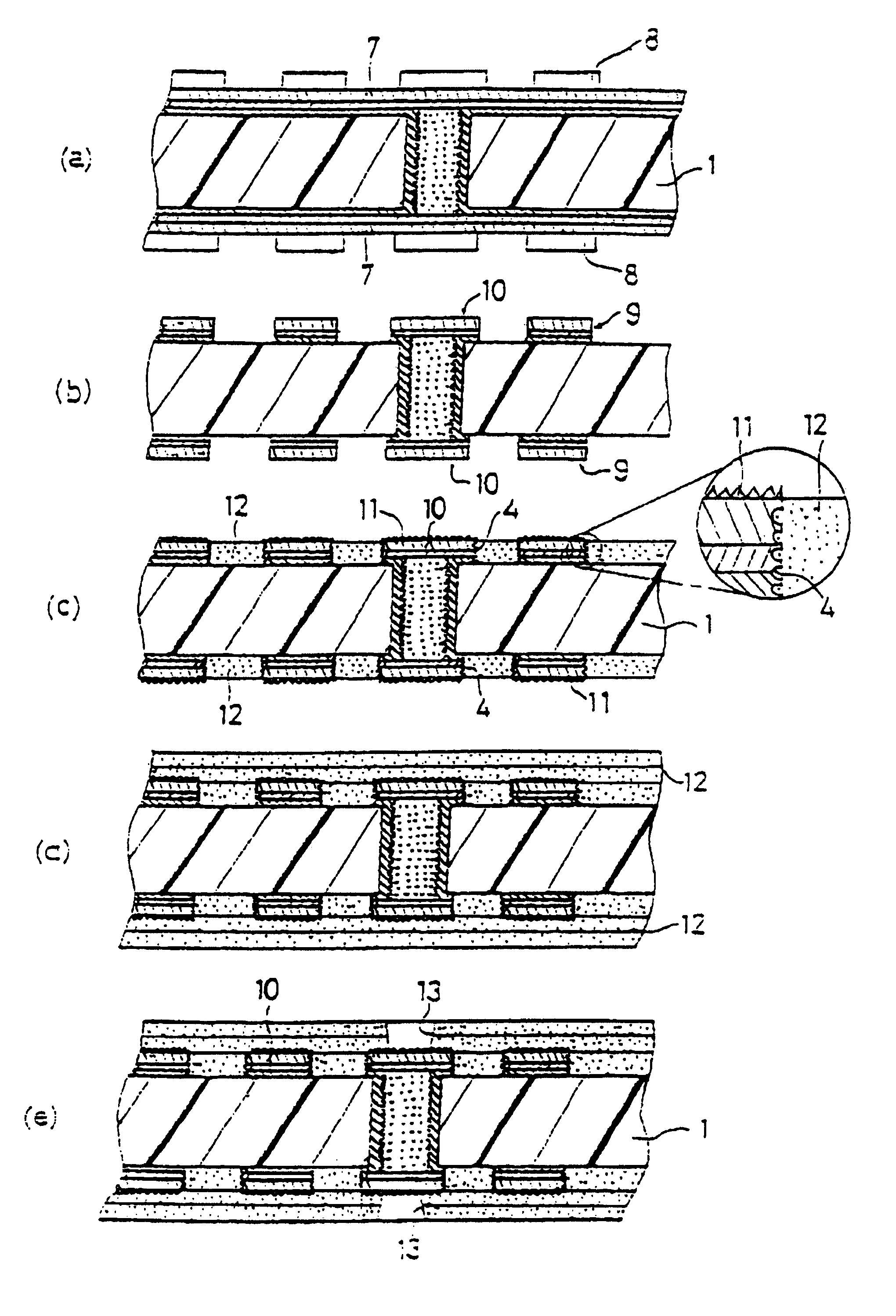 Multilayer printed wiring board and its manufacturing method, and resin composition for filling through-hole