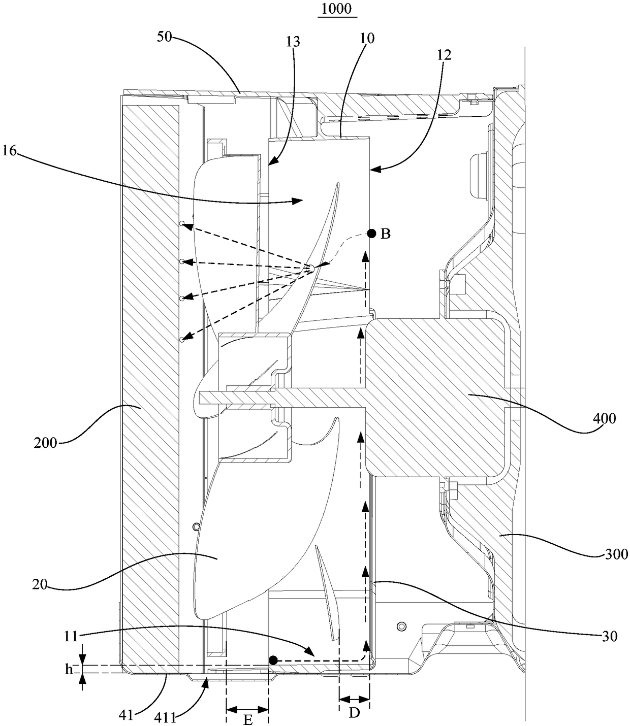 Air outlet device and air treatment device