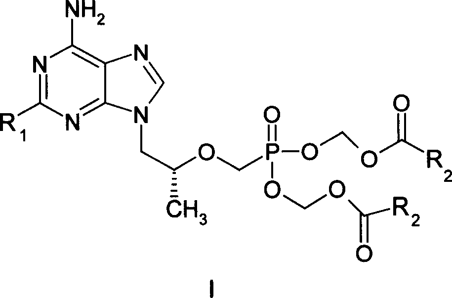 Precursor medicine of acyclic nucleoside phosphonic acid