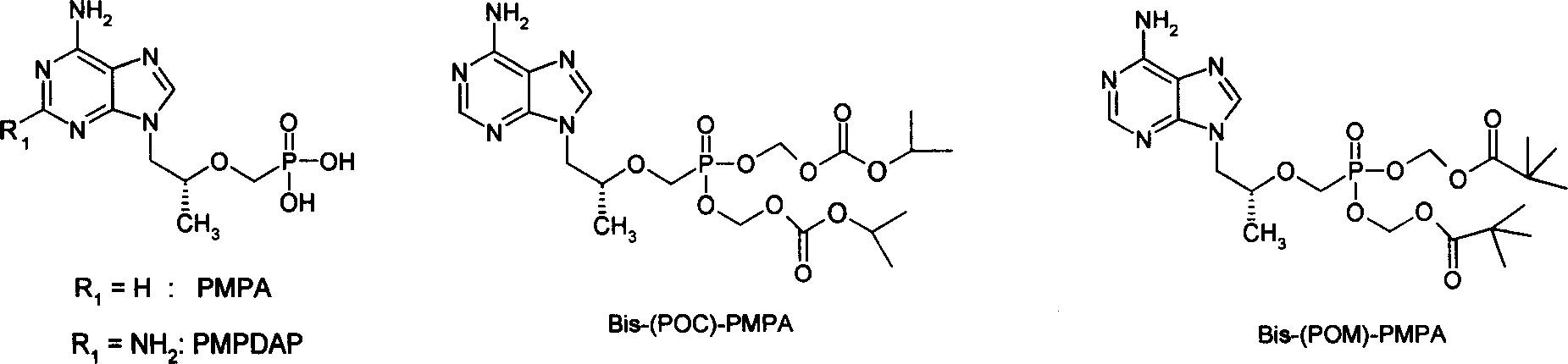 Precursor medicine of acyclic nucleoside phosphonic acid