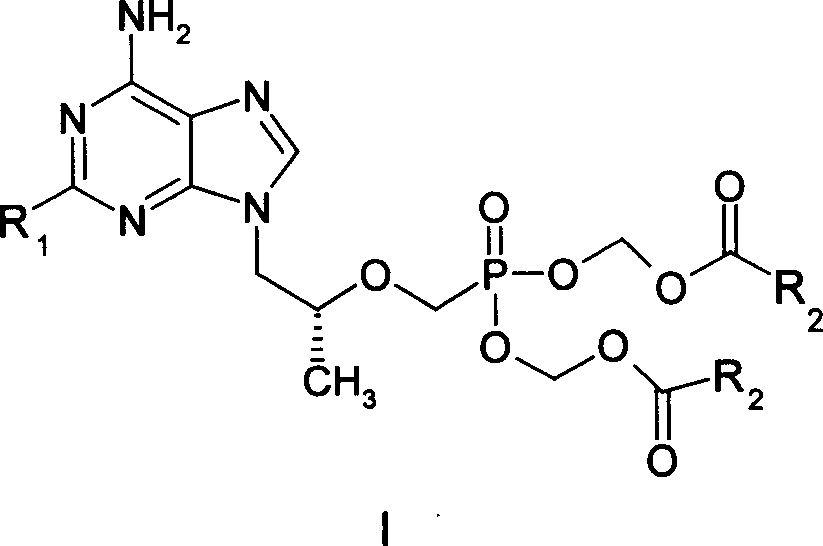 Precursor medicine of acyclic nucleoside phosphonic acid