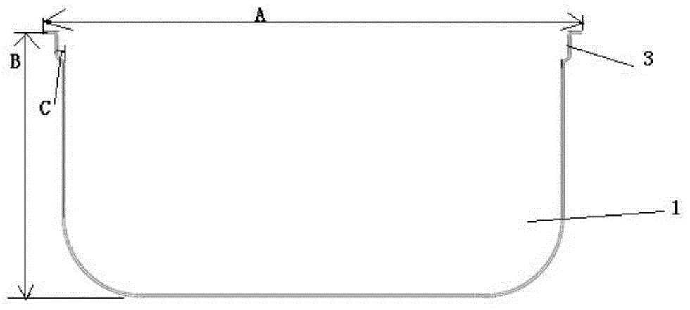 Tinplate two-piece can deep drawing processing method, forming mold and products thereof