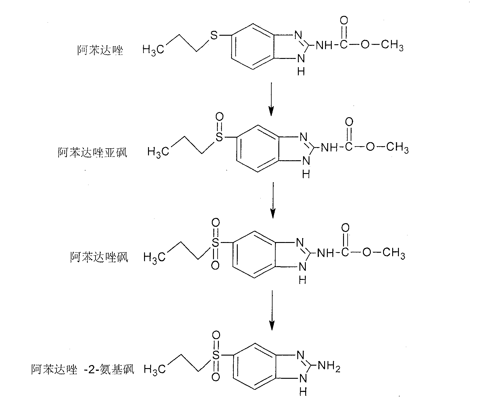 Chemical synthesis of albendazole-sulfoxide