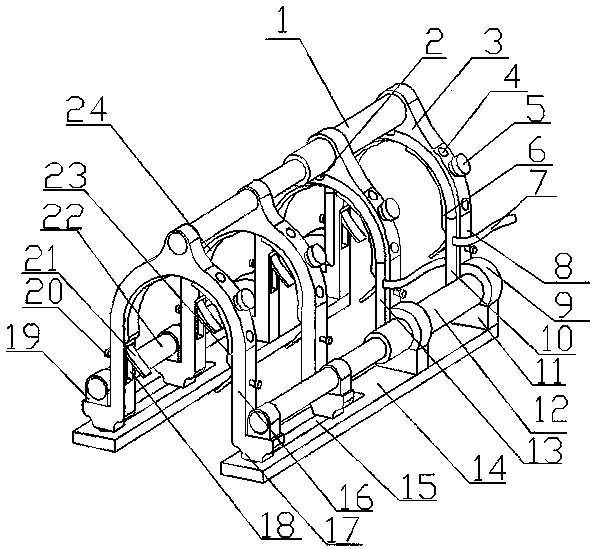 Device for welding and fixing hydraulic-engineering pipes