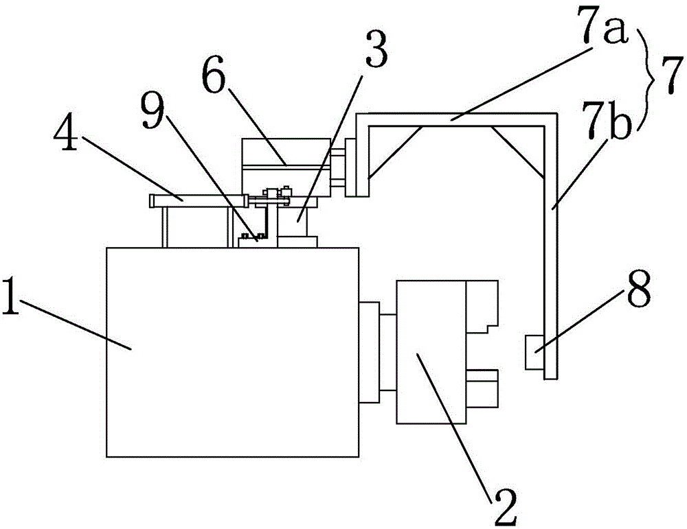 Automatic discharging mechanism of machine tool