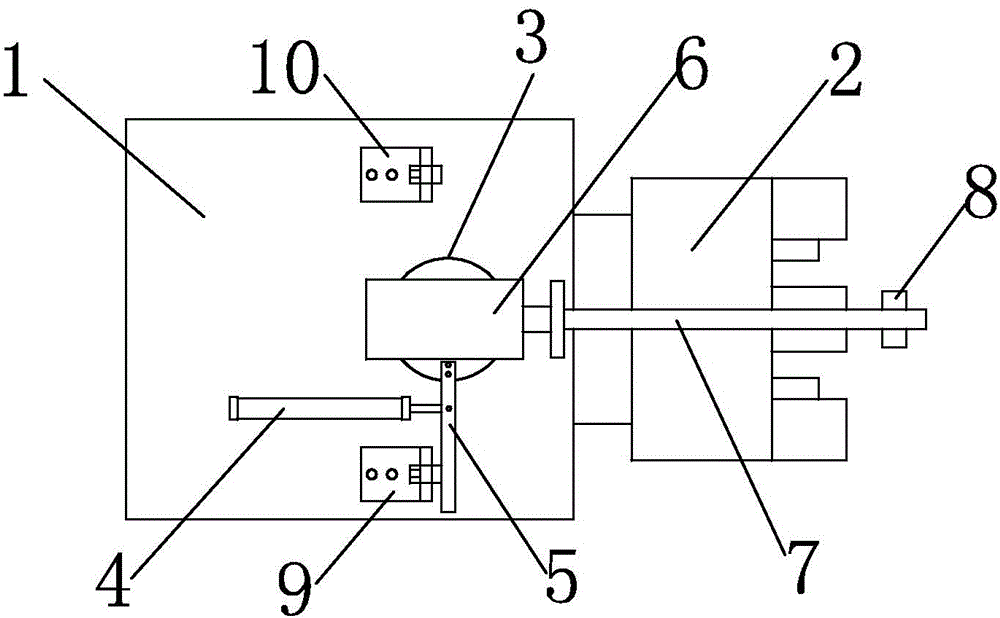 Automatic discharging mechanism of machine tool