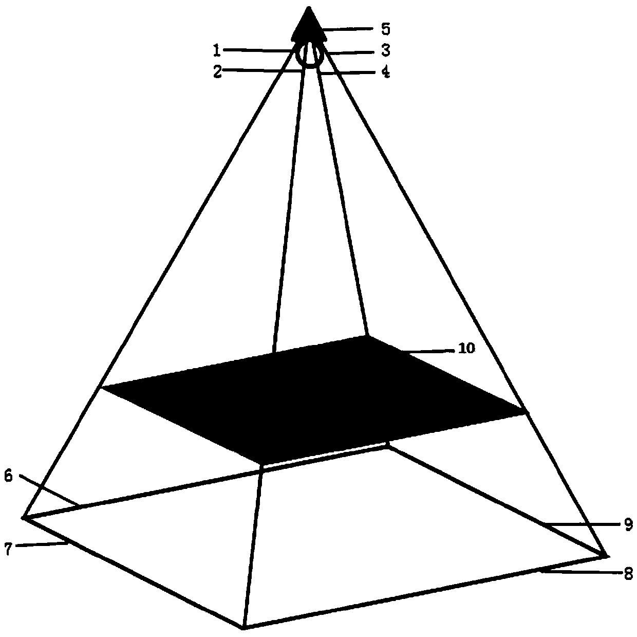 Pyramid-shaped multifunctional bracket