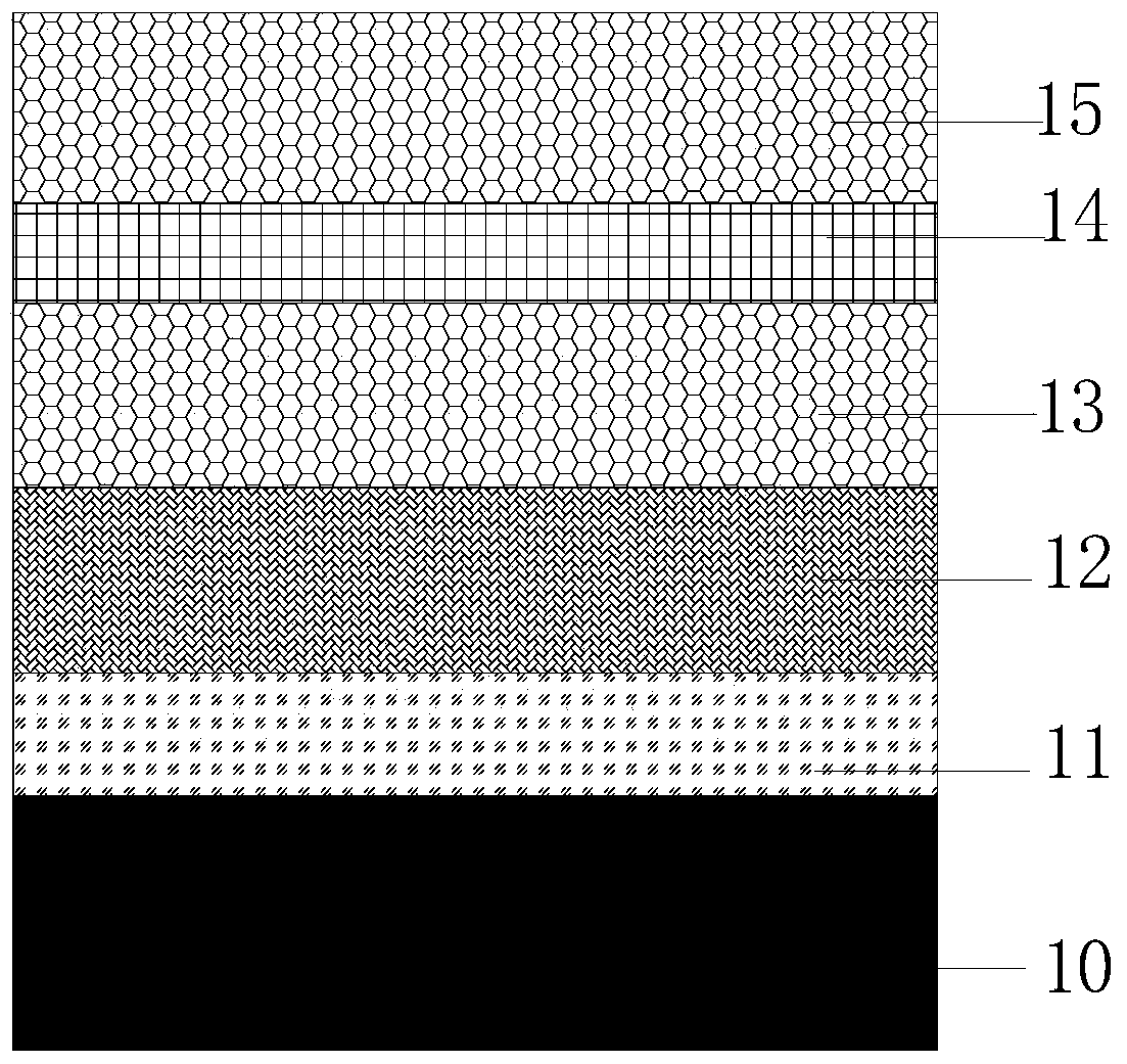 LED epitaxial wafer growing on metal Al substrate and preparing method and application thereof