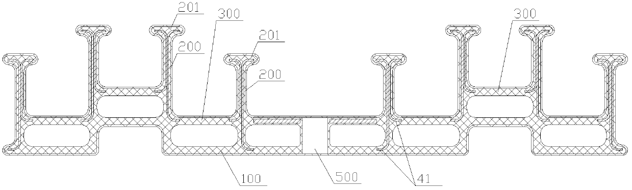 Ribbed guardrail plate