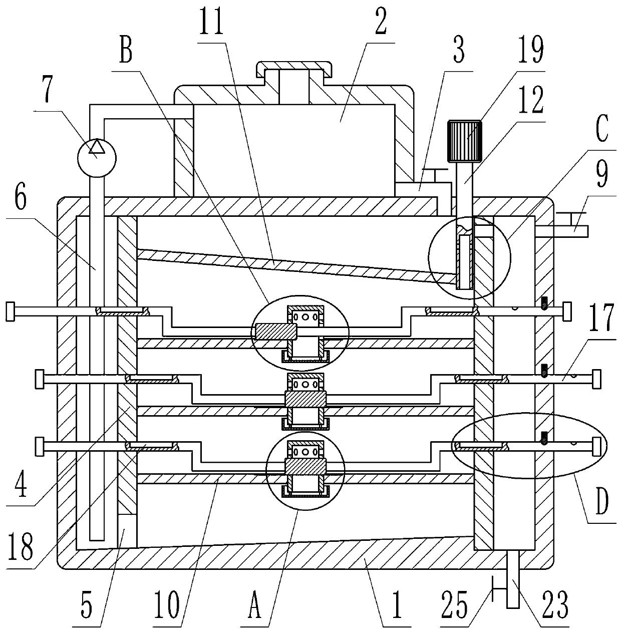 Stable chemical vapor stream generating device