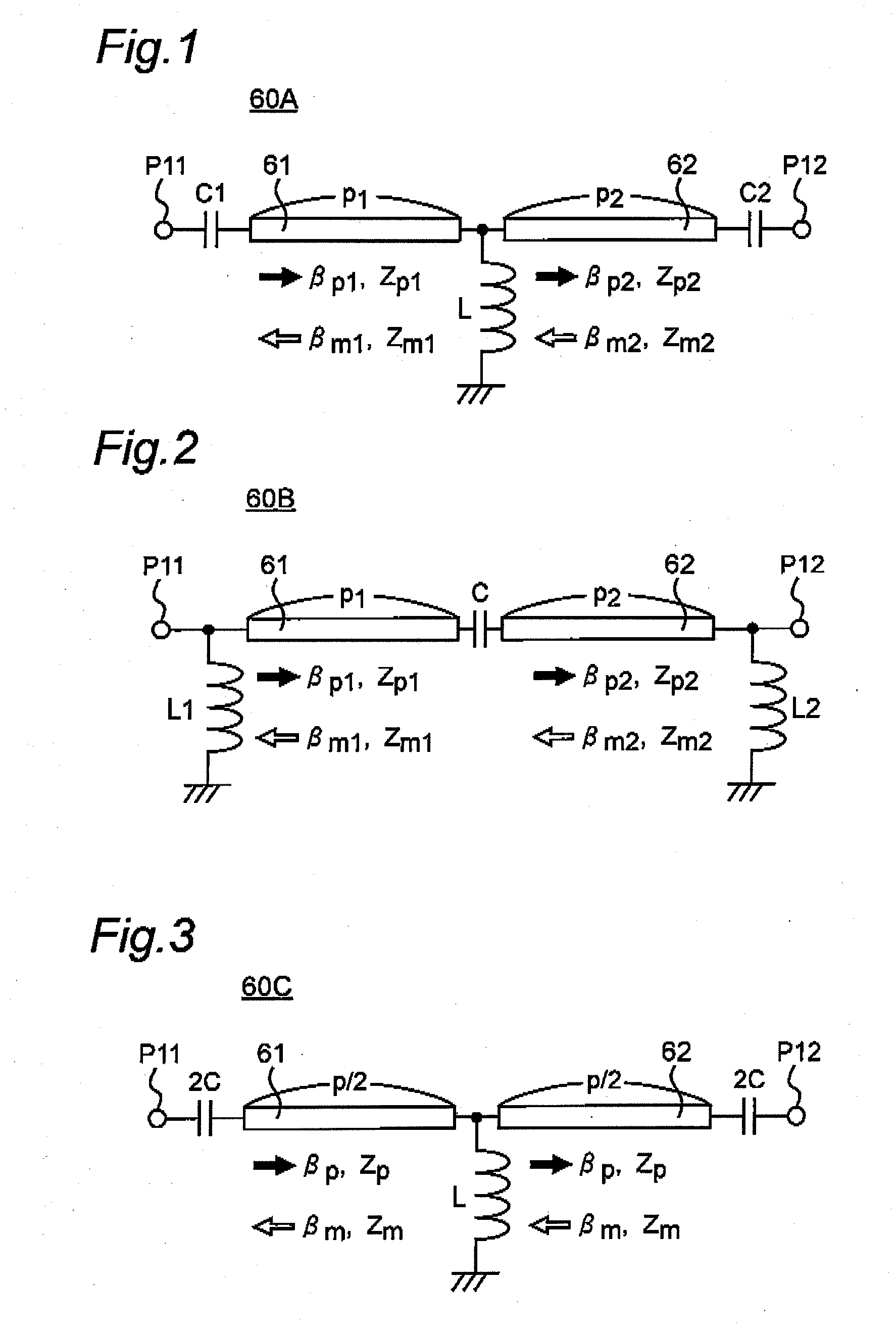 Transmission line microwave apparatus including at least one non-reciprocal transmission line part between two parts