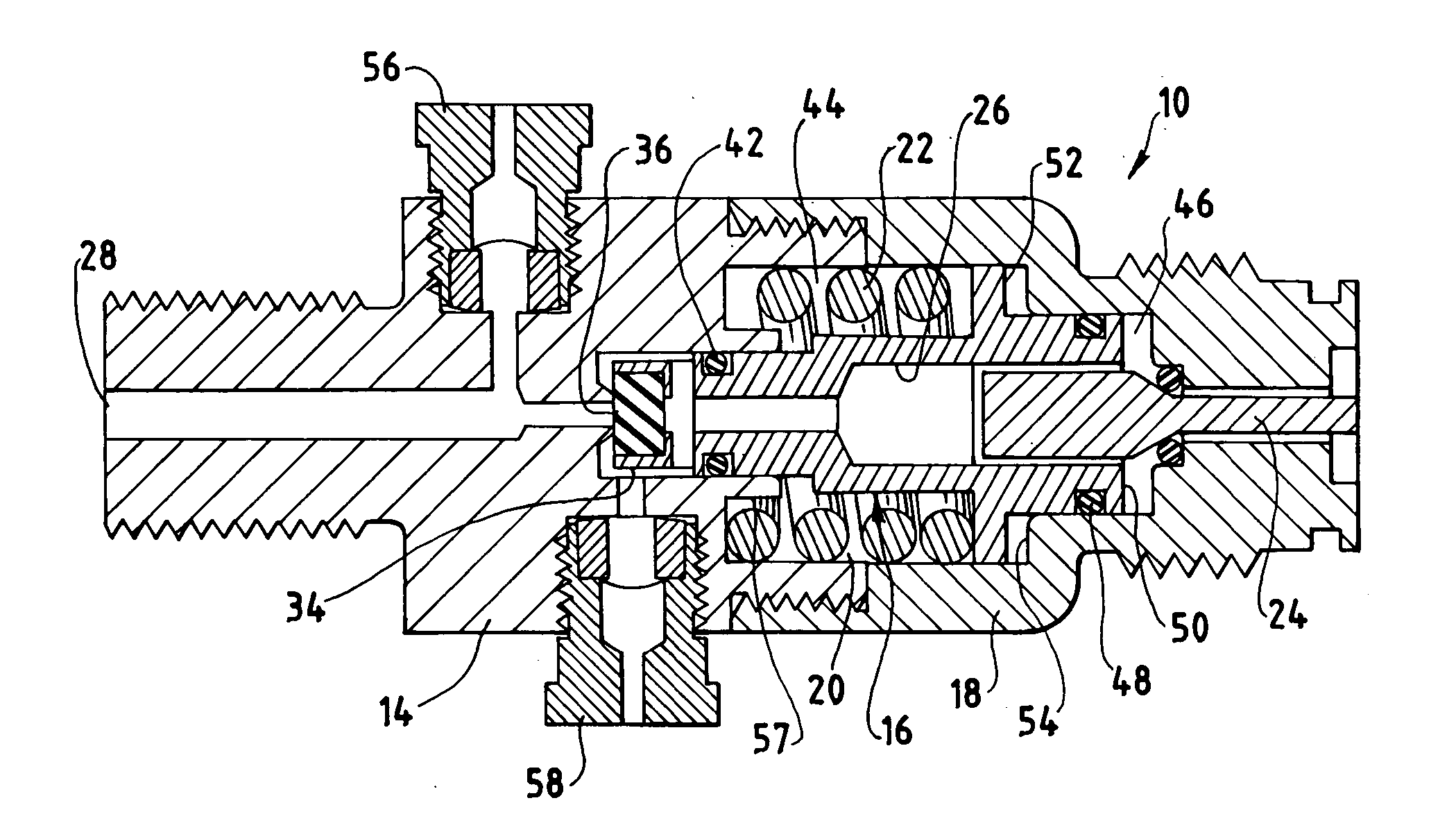 Direct acting gas regulator