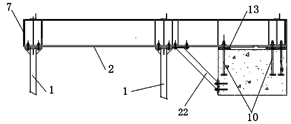 Tool-type suspension staircase for deep foundation pit