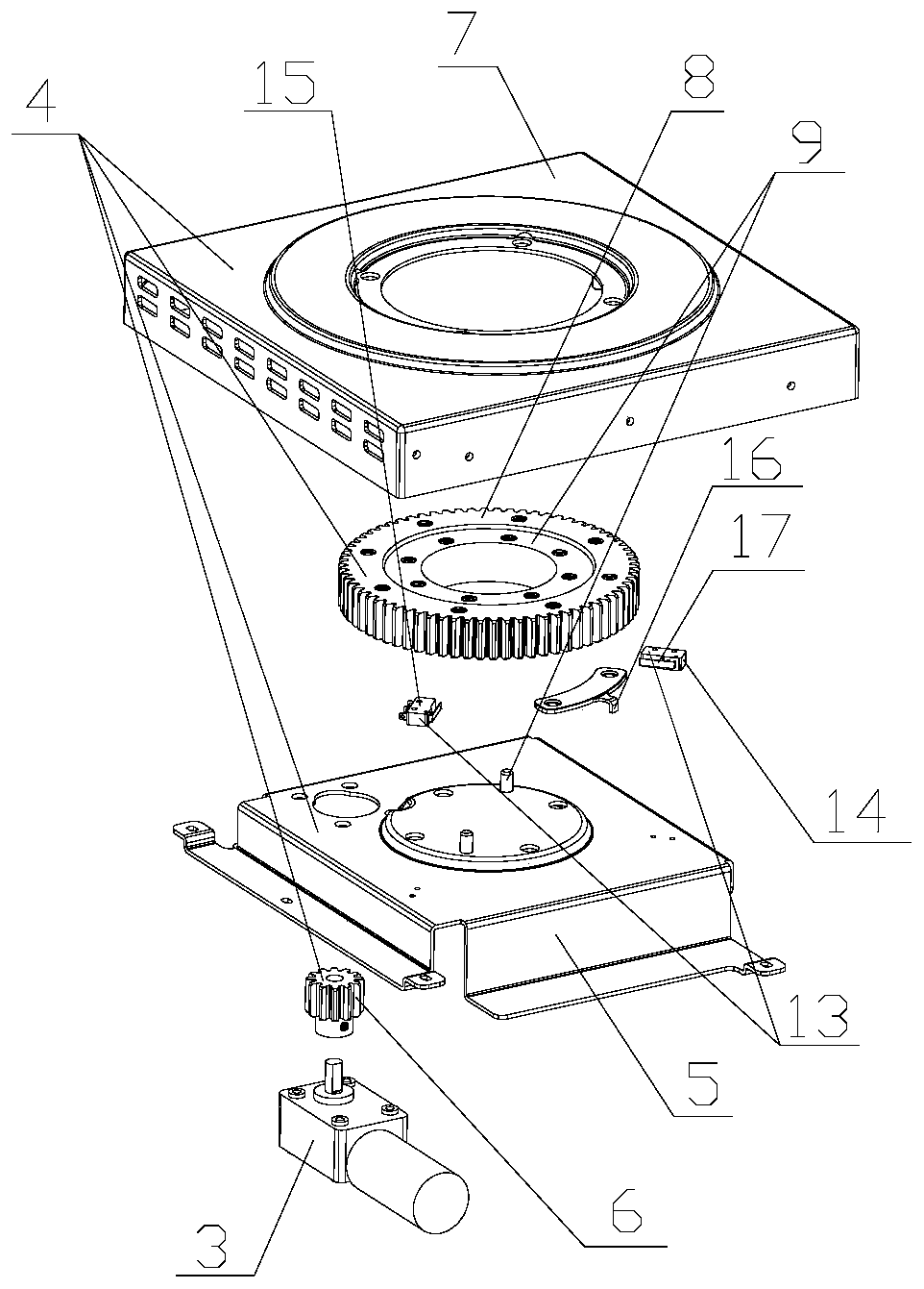 Mounting structure for liquid crystal display television