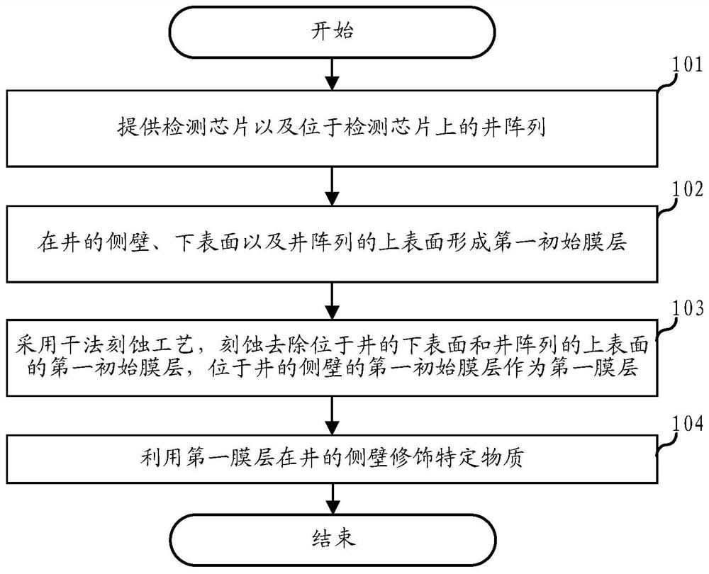 A kind of detection device preparation method and detection device