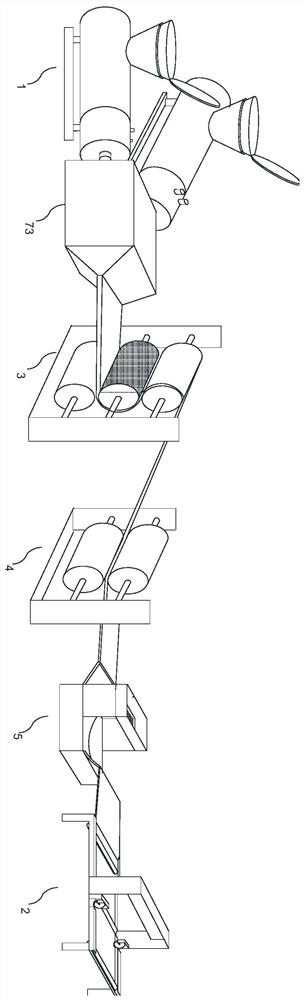 A steel coil perimeter guard plate production line