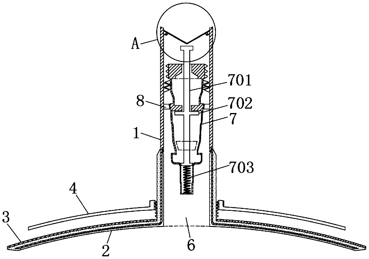 Inflation valve device of electric vehicle