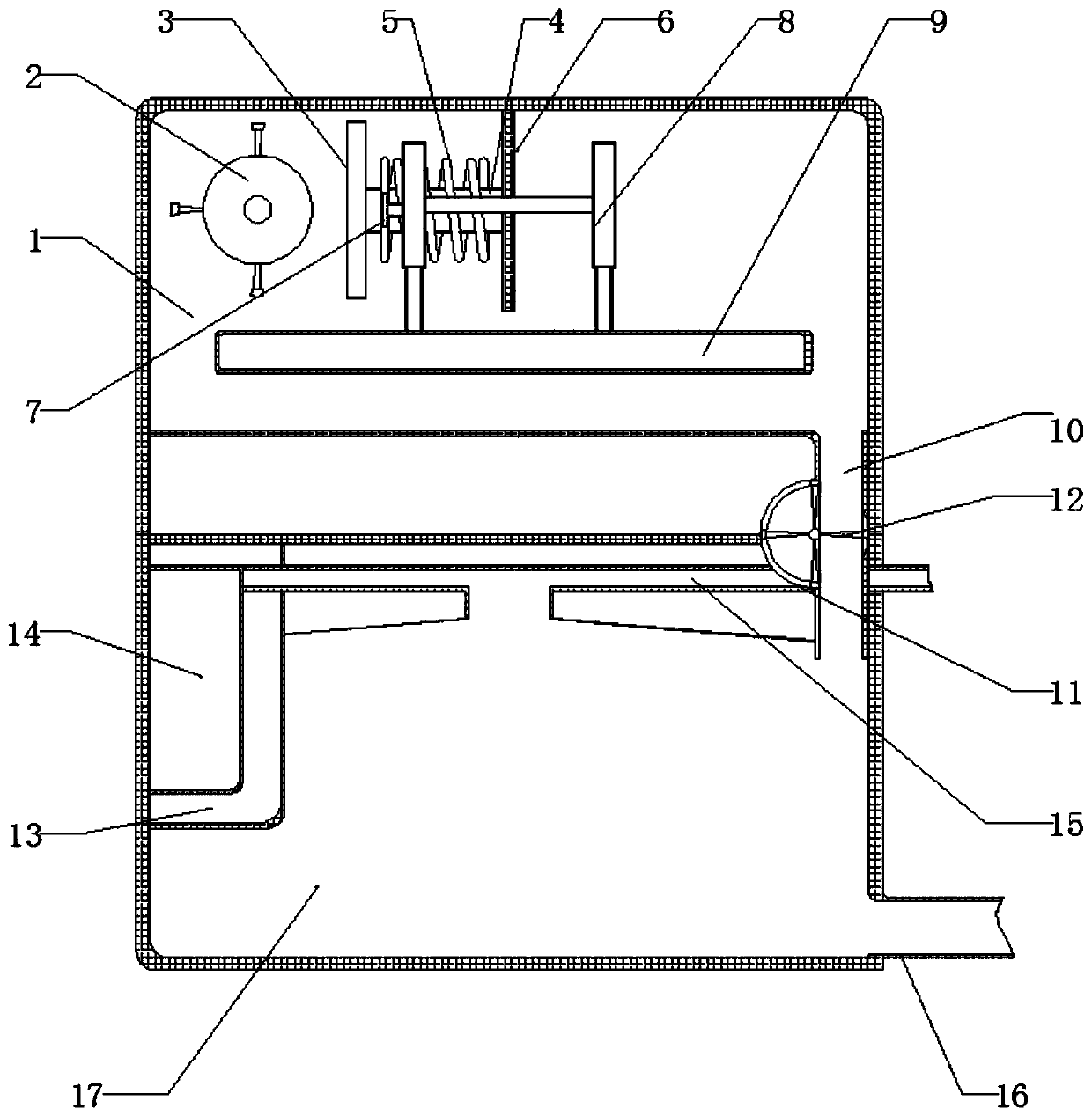 Device for automatically feeding livestock in time through biomass energy biogas power generation