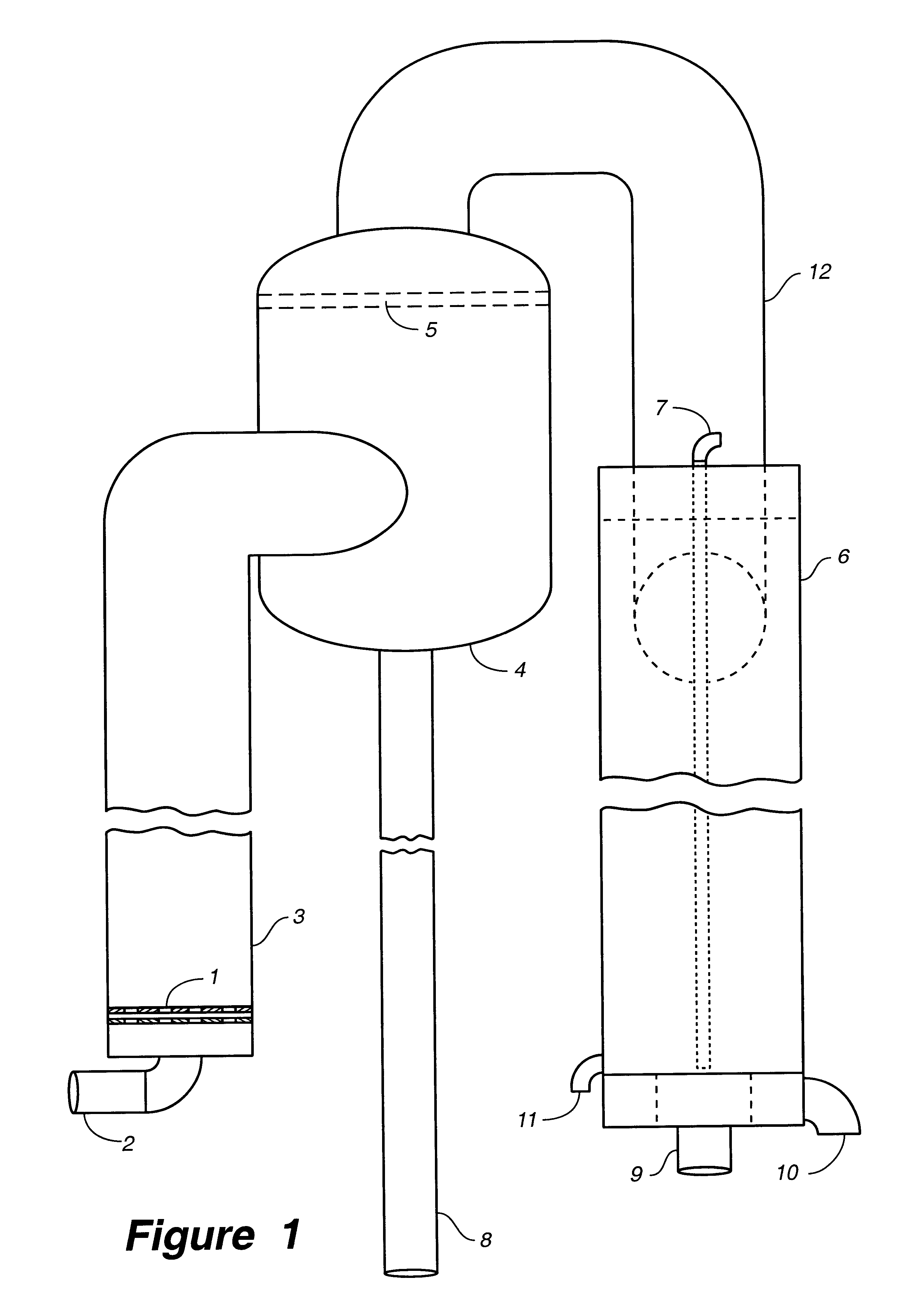 Barometric evaporation process and evaporator