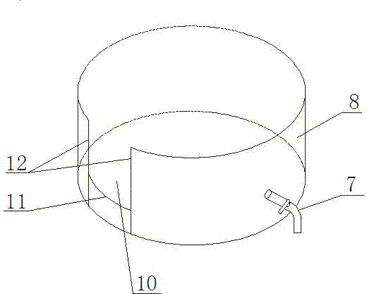 Method for observing amount of leaching of nitrogen and phosphorus in soil with lifting process of shallow underground water level