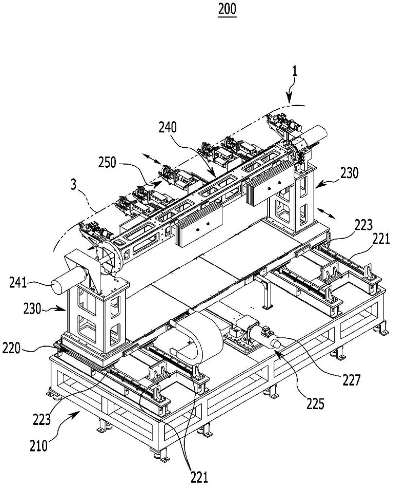 Side plate in-situ positioning fixture for ceiling laser brazing system