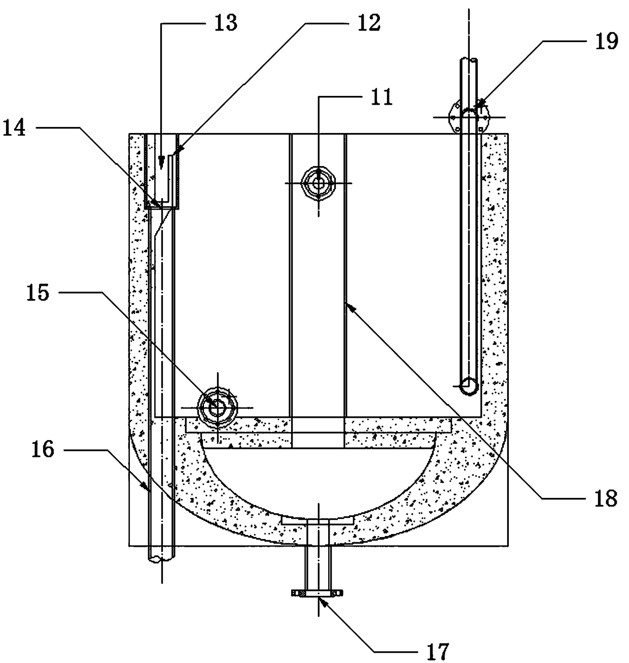 A turbulent flow electrolyzer and a turbulent flow electrolysis production system composed of turbulent flow electrolyzers
