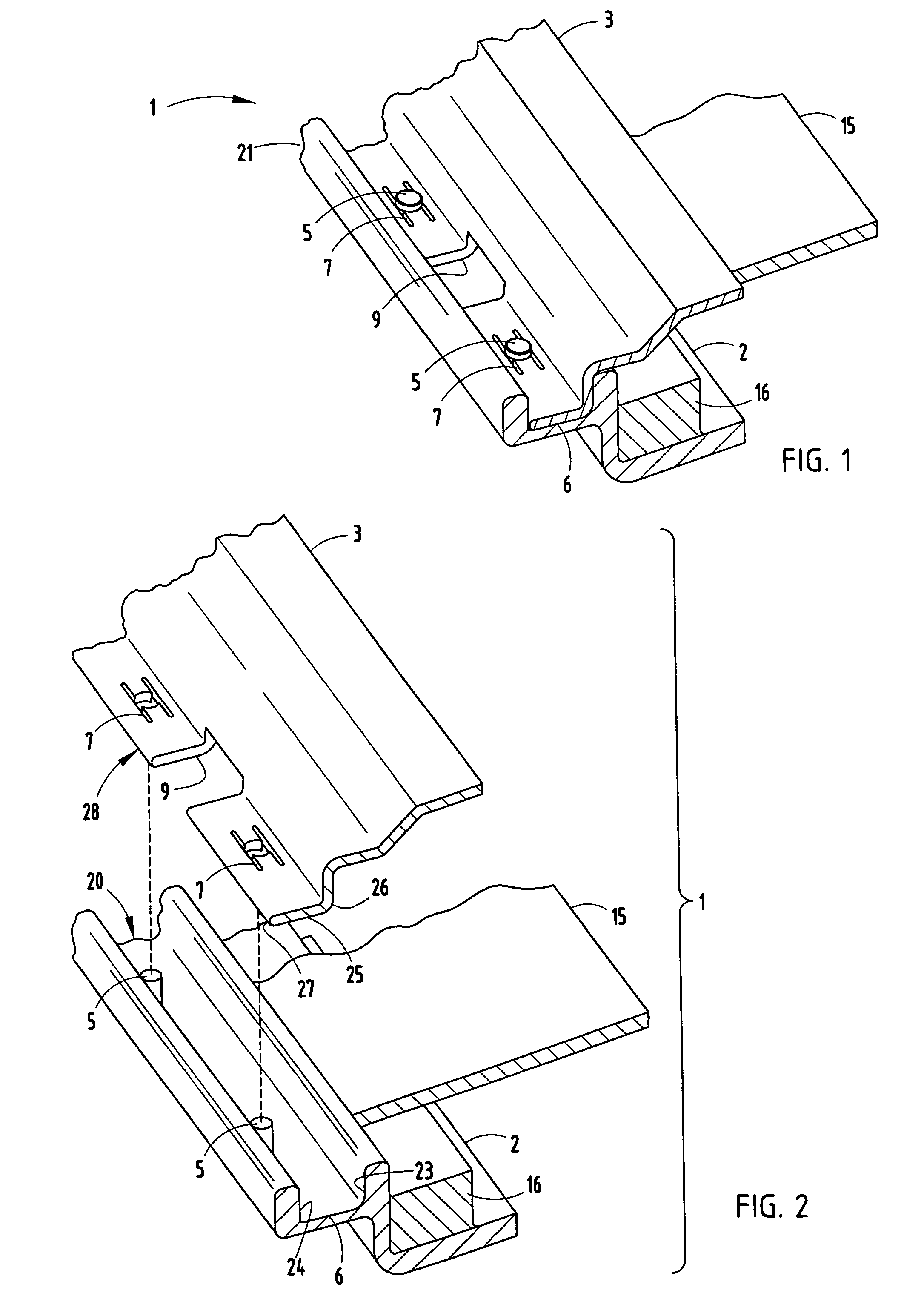Electronic enclosure with continuous ground contact surface