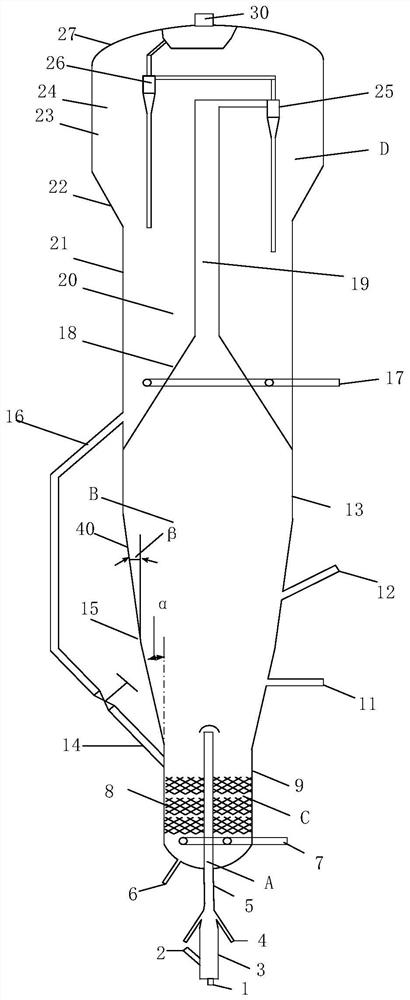 Catalytic conversion reactor and device and method for preparing propylene through catalytic cracking of heavy oil