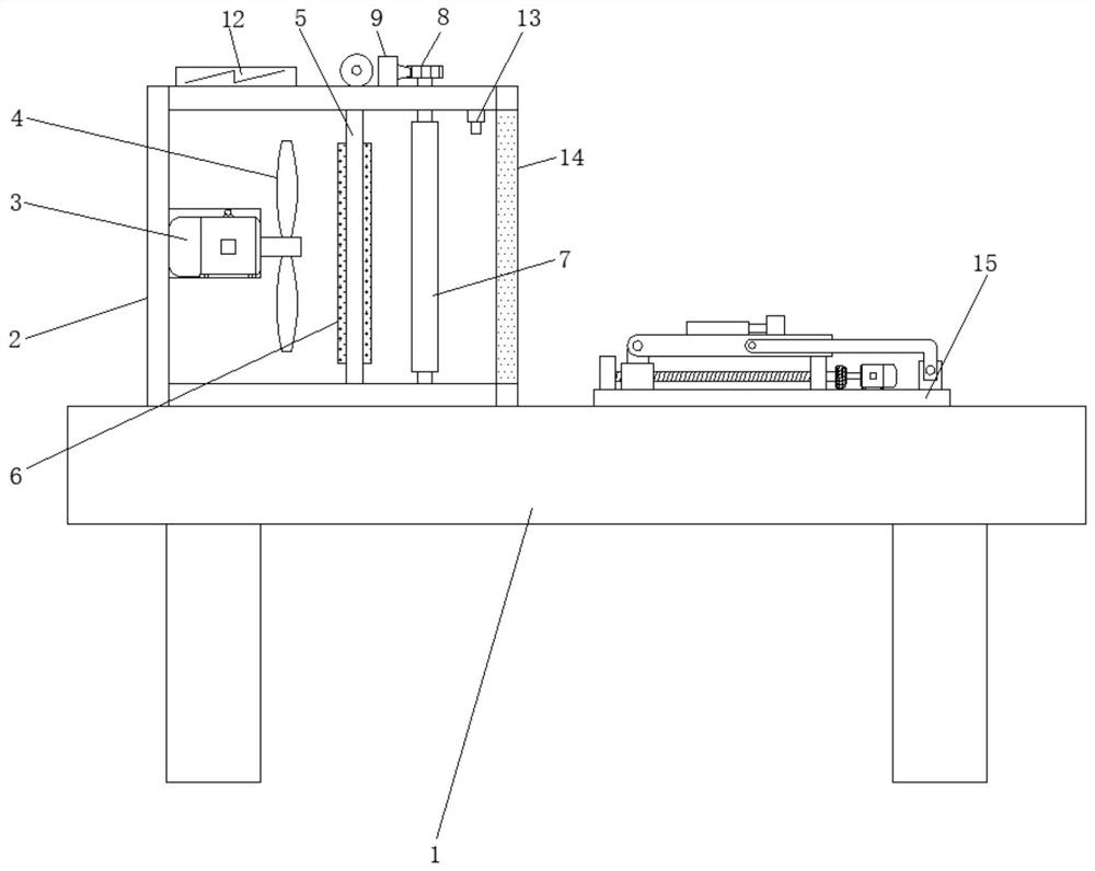 Work table used for silicone oil clutch fan machining detection