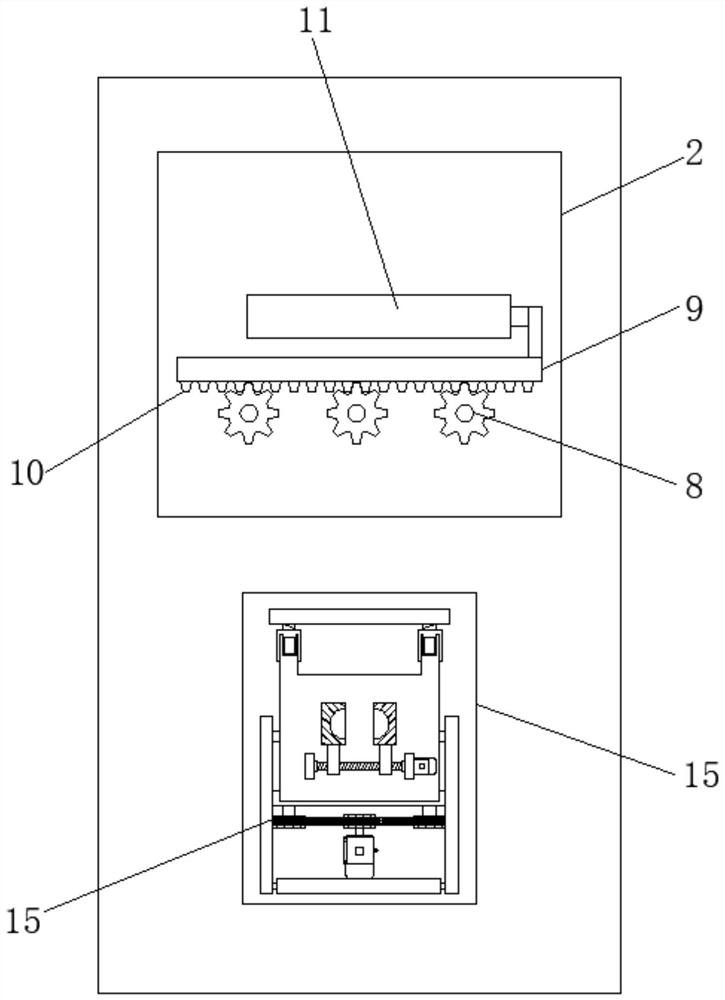 Work table used for silicone oil clutch fan machining detection