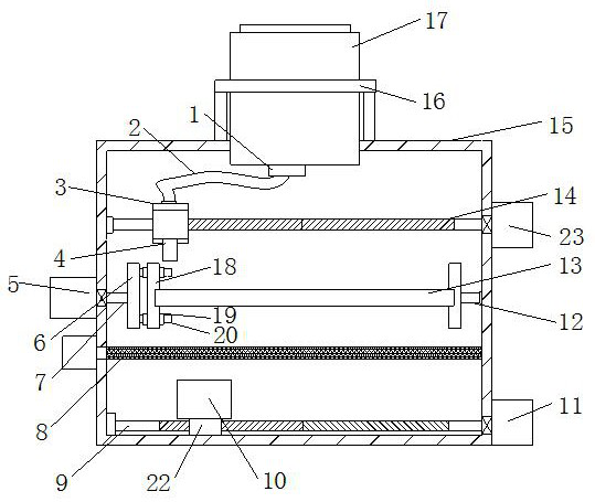 Cleaning device for plate processing