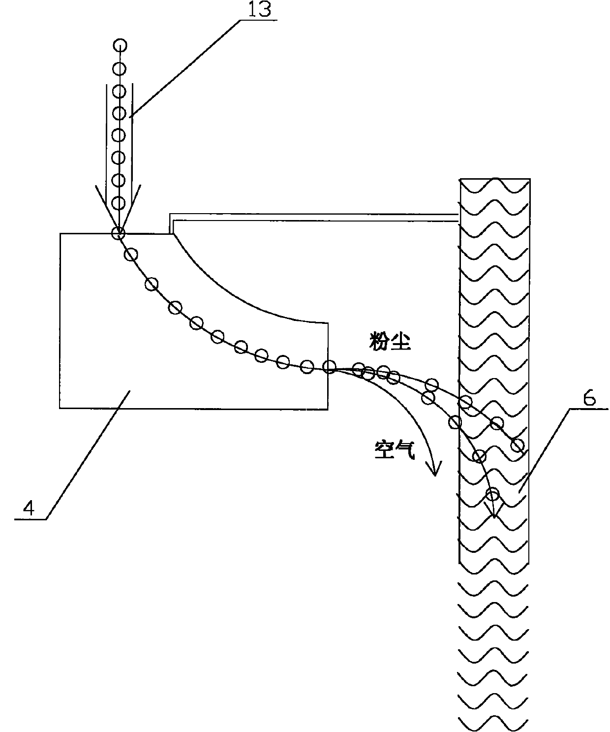 Cyclone water bath air cleaning device and cleaning method thereof