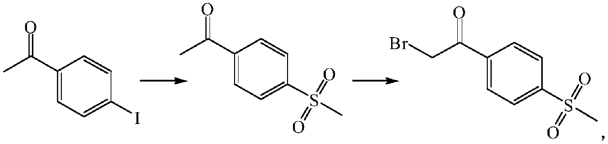 A kind of preparation method of 4-methanesulfonylacetophenone and α-bromo-4-methanesulfonylacetophenone