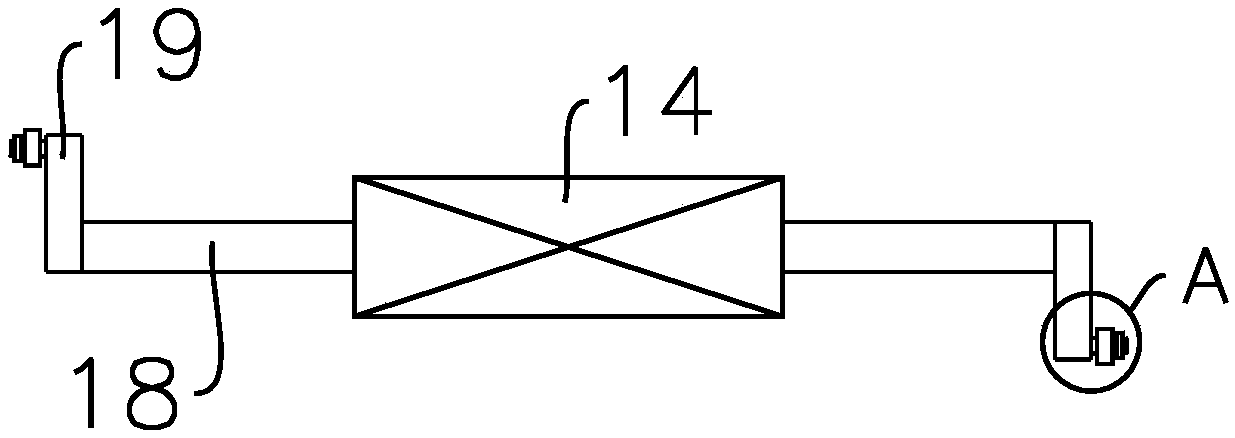 Swinging type cleaning device for building tool