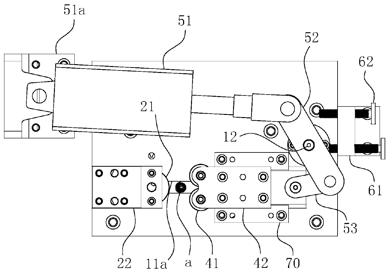 Angle valve rod joint line removing device