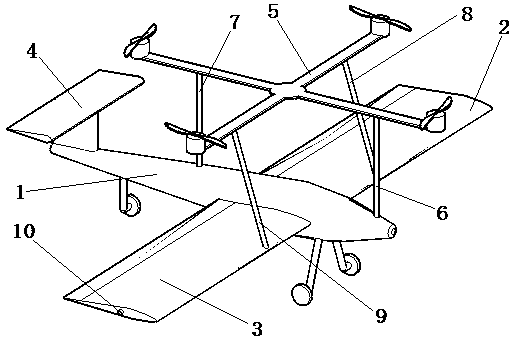 An aircraft capable of taking off and landing vertically