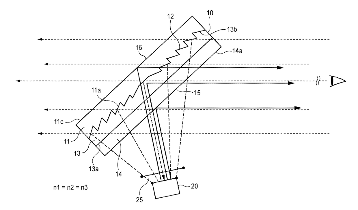 Display light projecting optical system